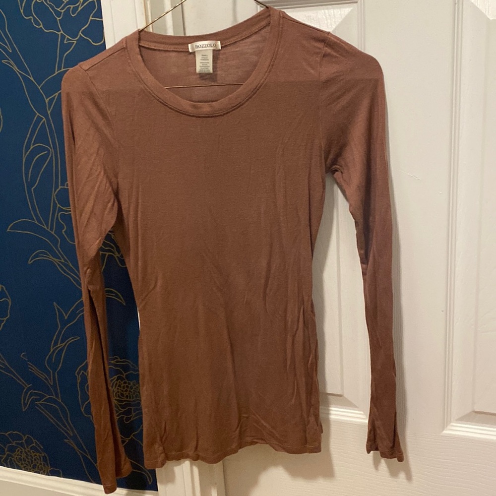 *DELETING ON 10/23- last chance- Worn once mauve long sleeve tee